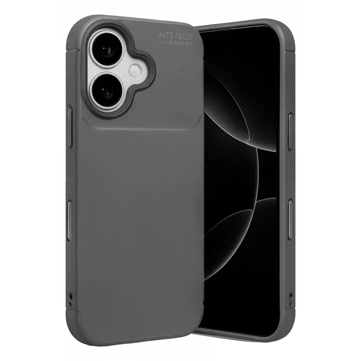 Newface Apple iPhone 17 Auto Focus Karbon Kapak - Gri