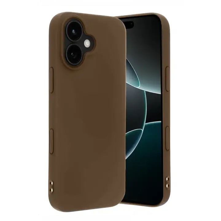 Newface Apple iPhone 17 First Silikon - Kahverengi