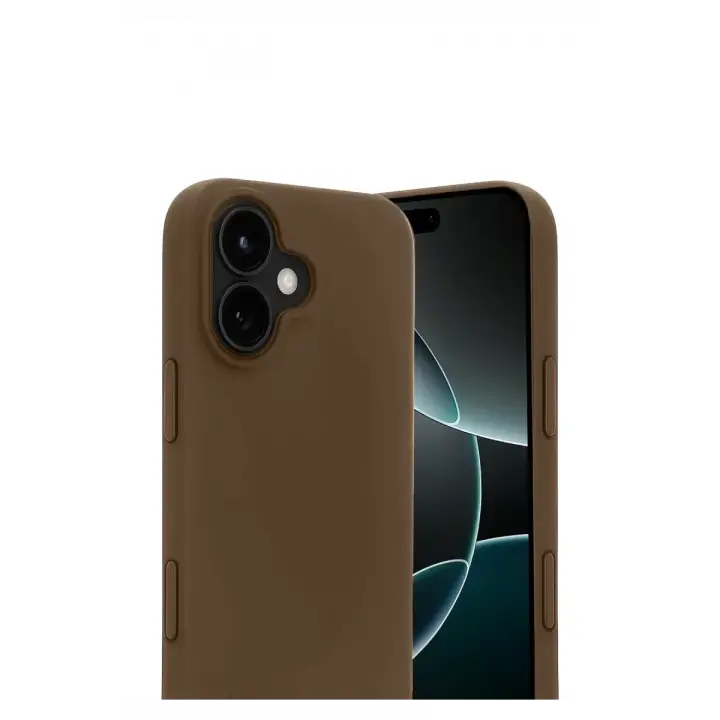 Newface Apple iPhone 17 First Silikon - Kahverengi