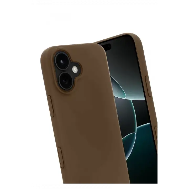 Newface Apple iPhone 17 First Silikon - Kahverengi