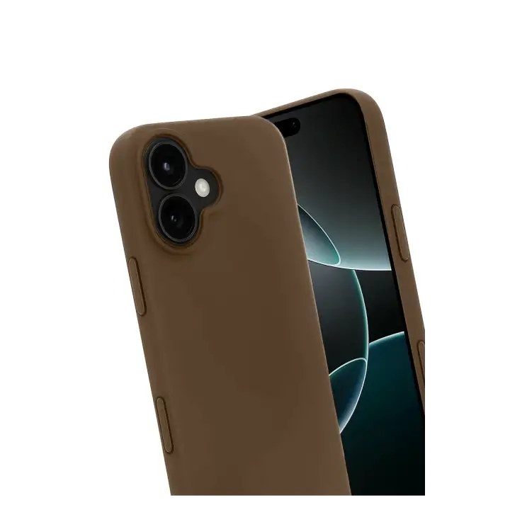 Newface Apple iPhone 17 First Silikon - Kahverengi