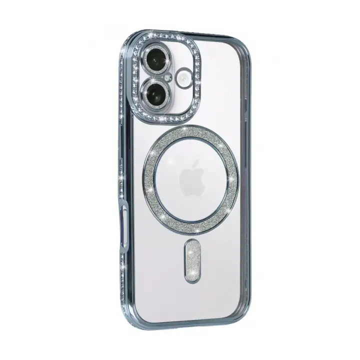 Newface Apple iPhone 17 Joke Simli Magneticsafe Kılıf - Mavi