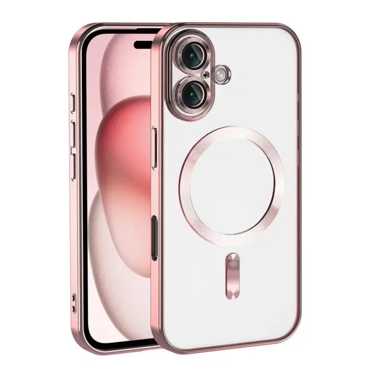 Newface Apple iPhone 17 Kross Magneticsafe Kapak - Rose