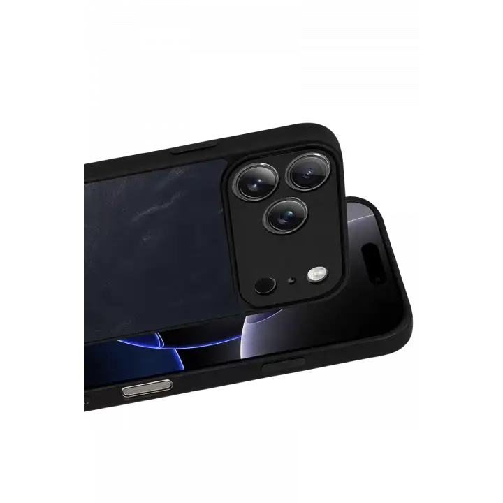 Newface Apple iPhone 17 Pro Aras Deri Kapak - Lacivert