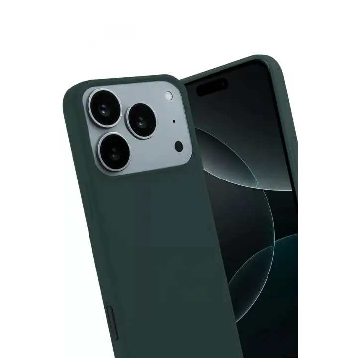 Newface Apple iPhone 17 Pro First Silikon - Koyu Yeşil