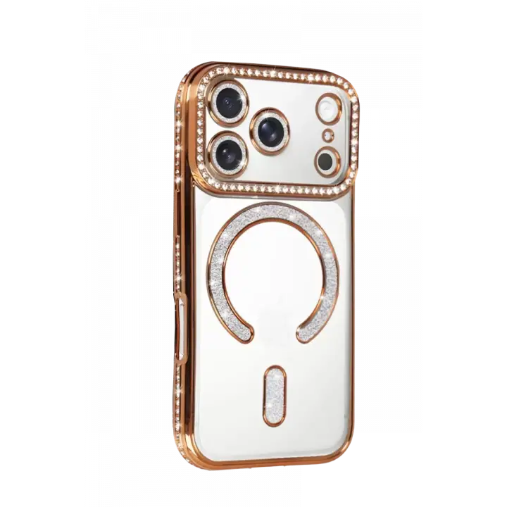 Newface Apple iPhone 17 Pro Joke Simli Magneticsafe Kılıf - Turuncu