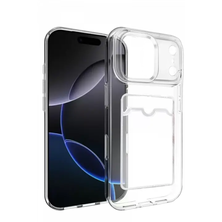 Newface Apple iPhone 17 Pro Kart Şeffaf Silikon - Şeffaf