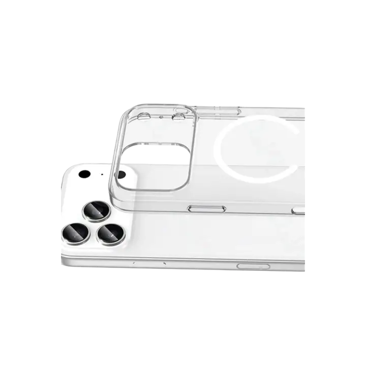 Newface Apple iPhone 17 Pro Max Combo Sert Şeffaf Magsafe Kapak - Şeffaf