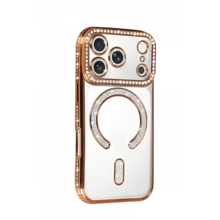 Newface Apple iPhone 17 Pro Max Joke Simli Magneticsafe Kılıf - Turuncu