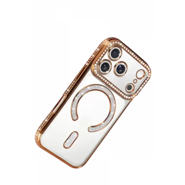Newface Apple iPhone 17 Pro Max Joke Simli Magneticsafe Kılıf - Turuncu