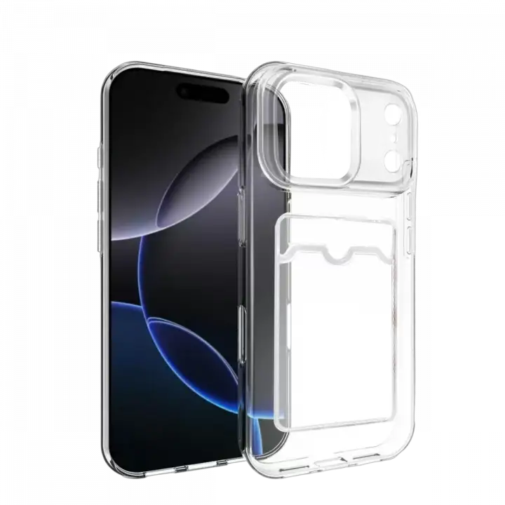 Newface Apple iPhone 17 Pro Max Kart Şeffaf Silikon - Şeffaf