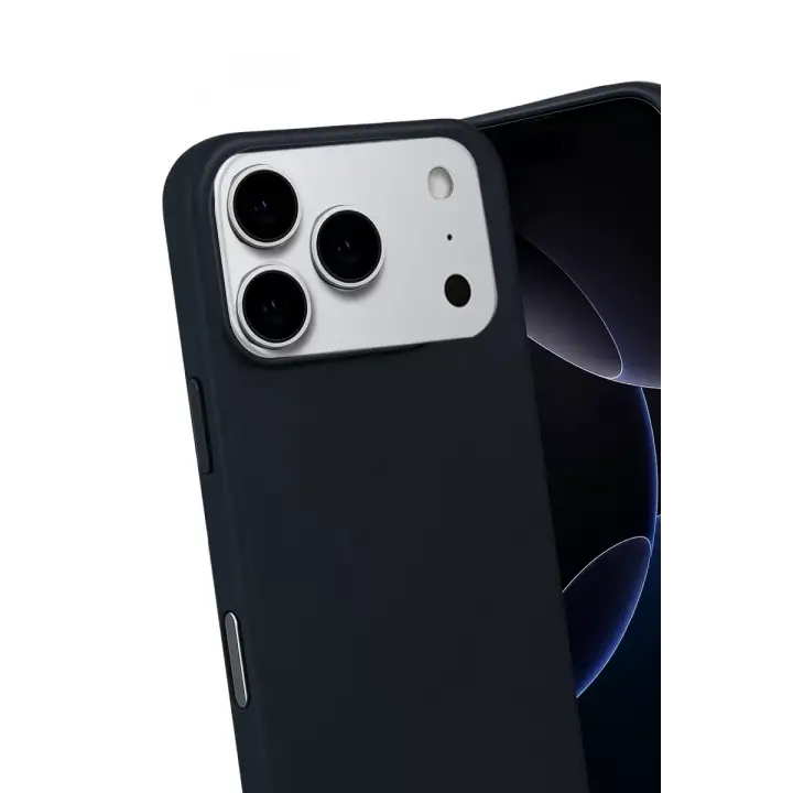 Newface Apple iPhone 17 Pro Max Nano içi Kadife Silikon - Siyah