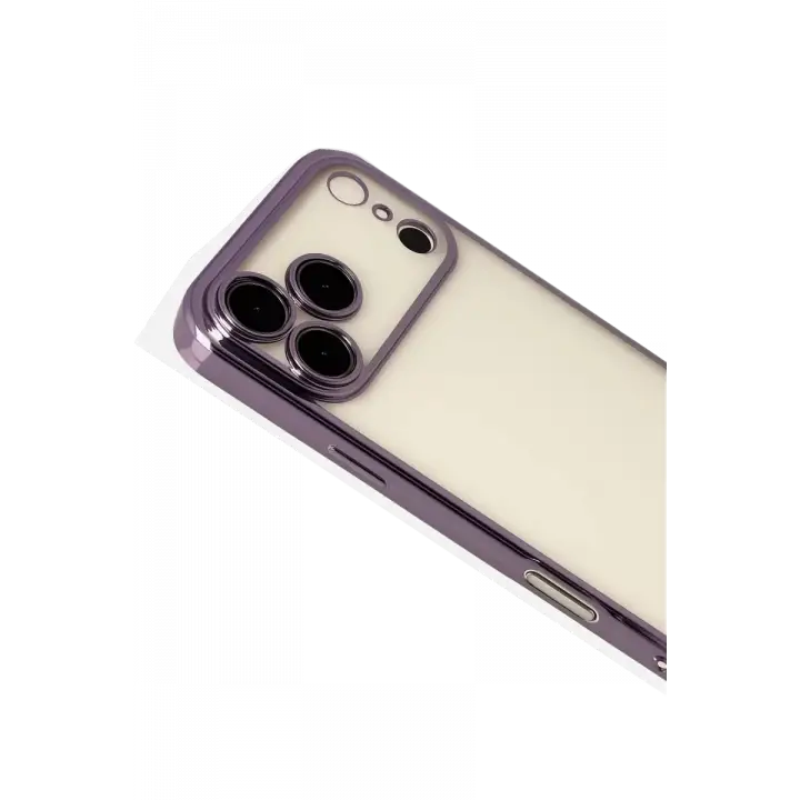 Newface Apple iPhone 17 Pro Max Razer Lensli Silikon - Mor