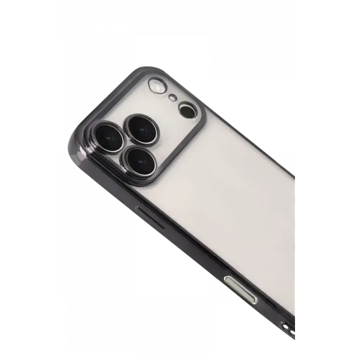 Newface Apple iPhone 17 Pro Max Razer Lensli Silikon - Siyah
