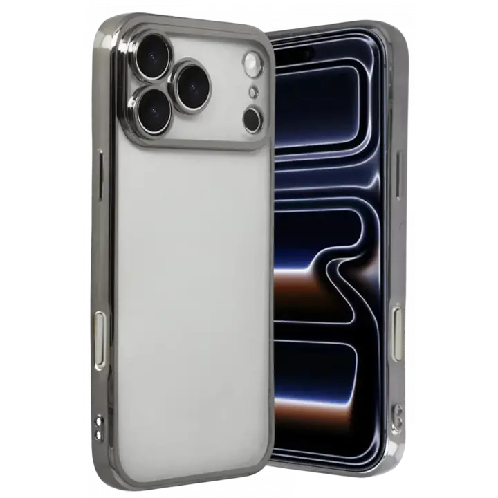 Newface Apple iPhone 17 Pro Max Razer Lensli Silikon - Titan Gri