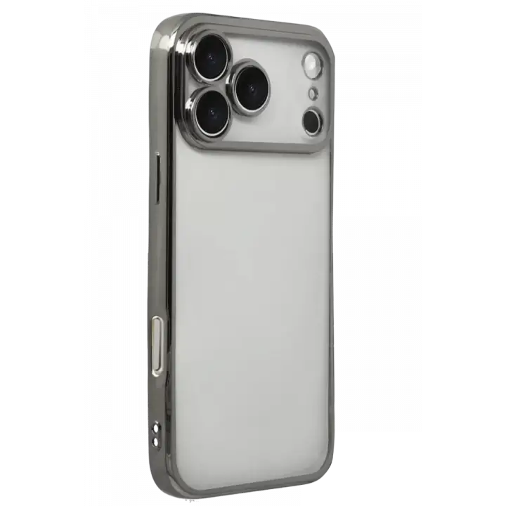 Newface Apple iPhone 17 Pro Max Razer Lensli Silikon - Titan Gri