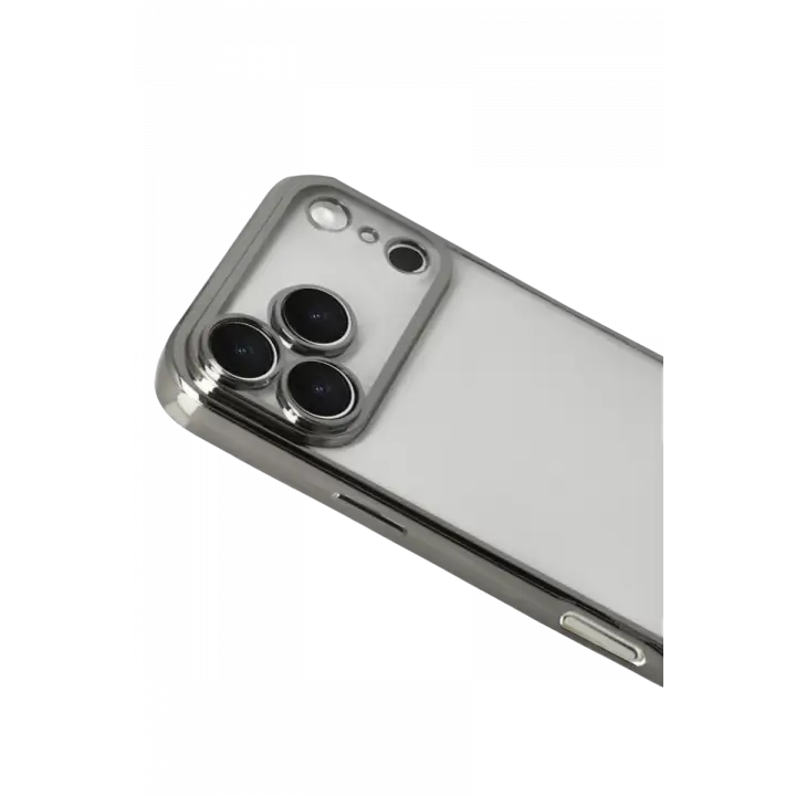 Newface Apple iPhone 17 Pro Max Razer Lensli Silikon - Titan Gri