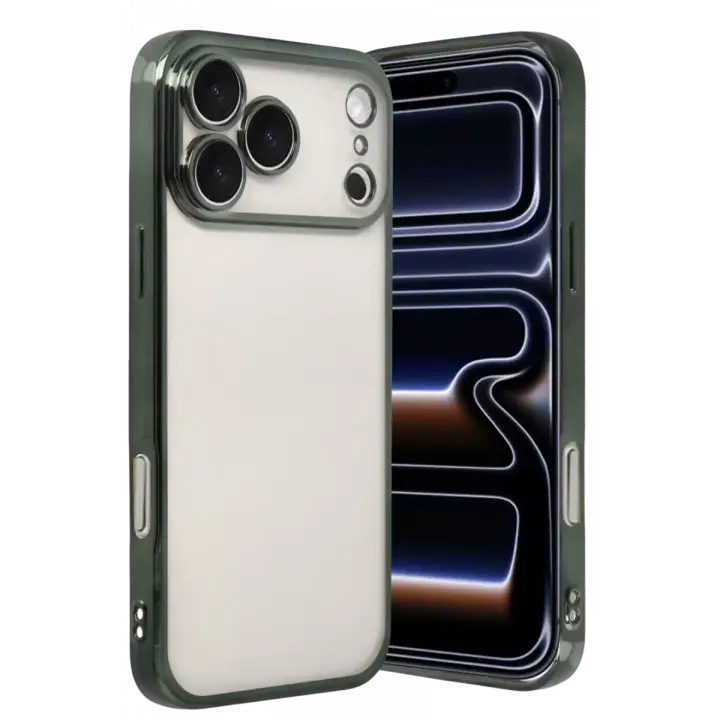 Newface Apple iPhone 17 Pro Max Razer Lensli Silikon - Yeşil