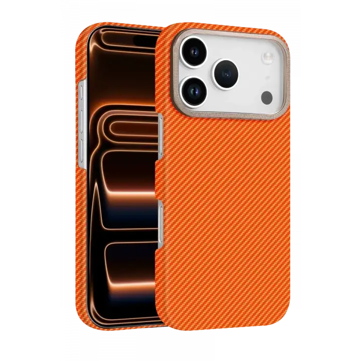 Newface Apple iPhone 17 Pro Max Vega Magsafe Kapak - Turuncu