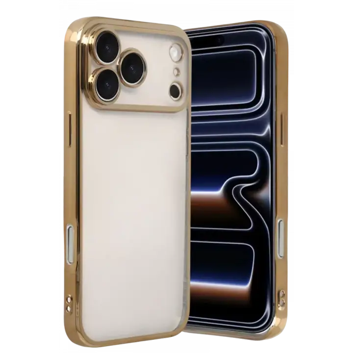Newface Apple iPhone 17 Pro Razer Lensli Silikon - Gold