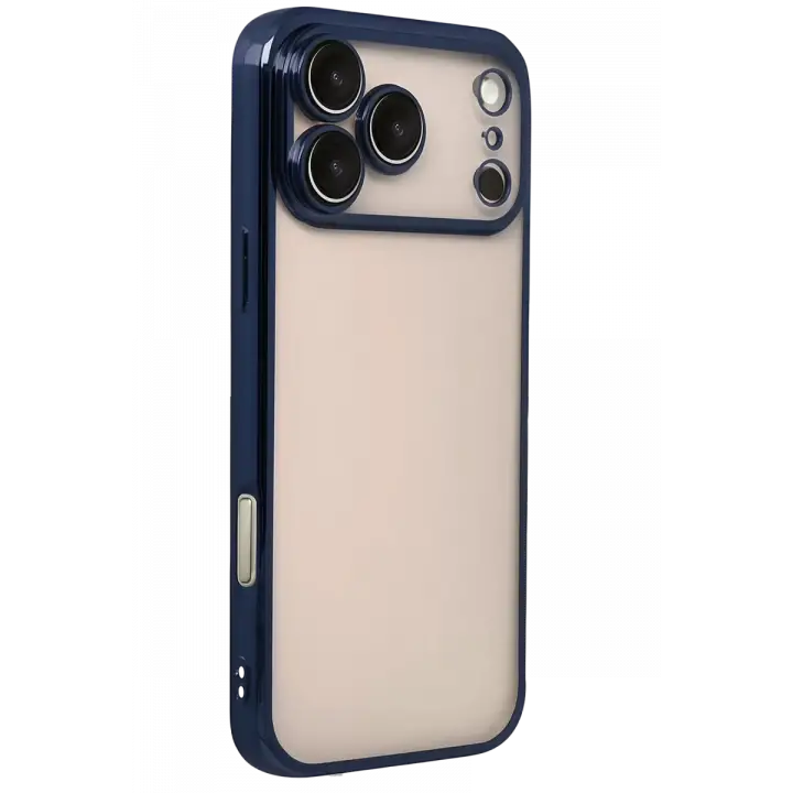Newface Apple iPhone 17 Pro Razer Lensli Silikon - Lacivert