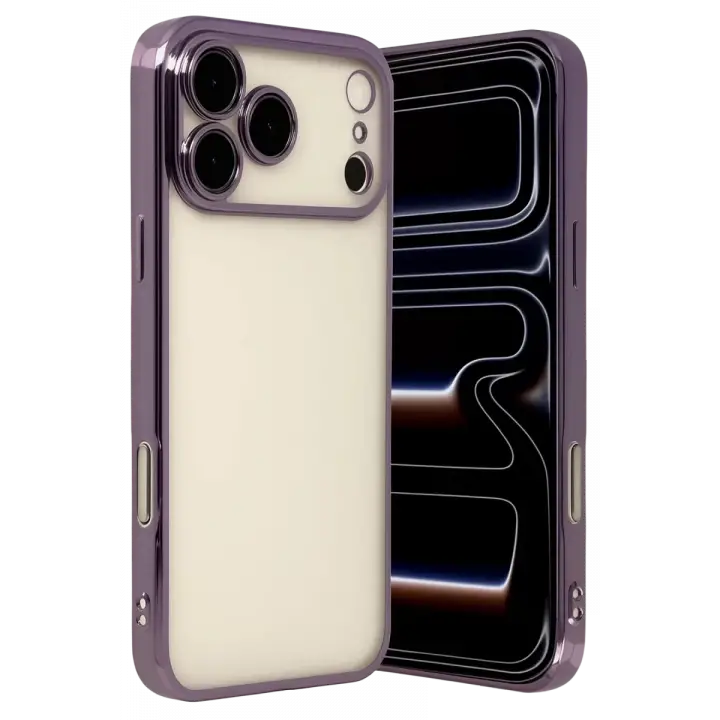 Newface Apple iPhone 17 Pro Razer Lensli Silikon - Mor