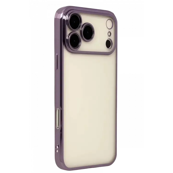 Newface Apple iPhone 17 Pro Razer Lensli Silikon - Mor