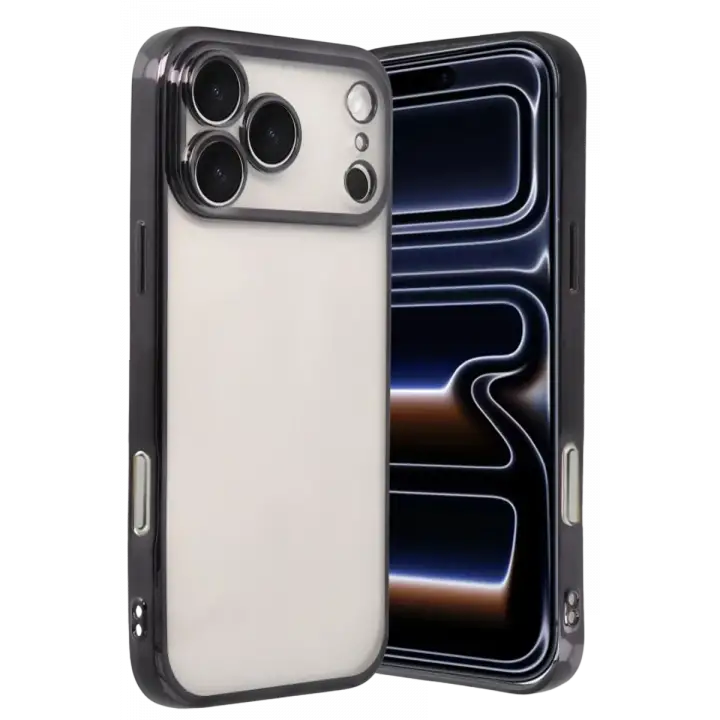 Newface Apple iPhone 17 Pro Razer Lensli Silikon - Siyah