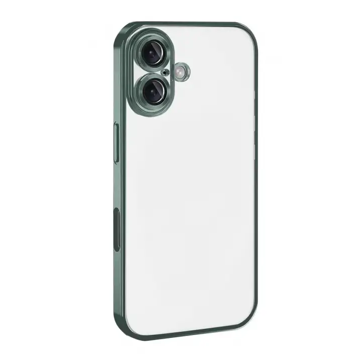 Newface Apple iPhone 17 Razer Lensli Silikon - Yeşil