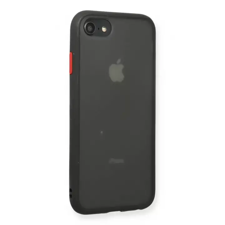 Newface Apple iPhone 7 Kılıf Montreal Silikon Kapak - Siyah
