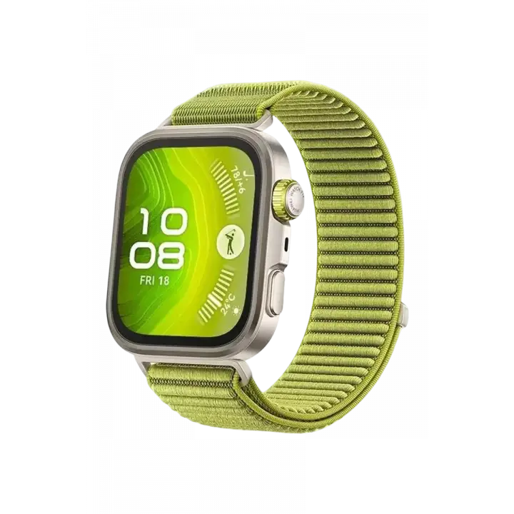 Newface Huawei Fit 4 Braid Kordon - Açık Yeşil