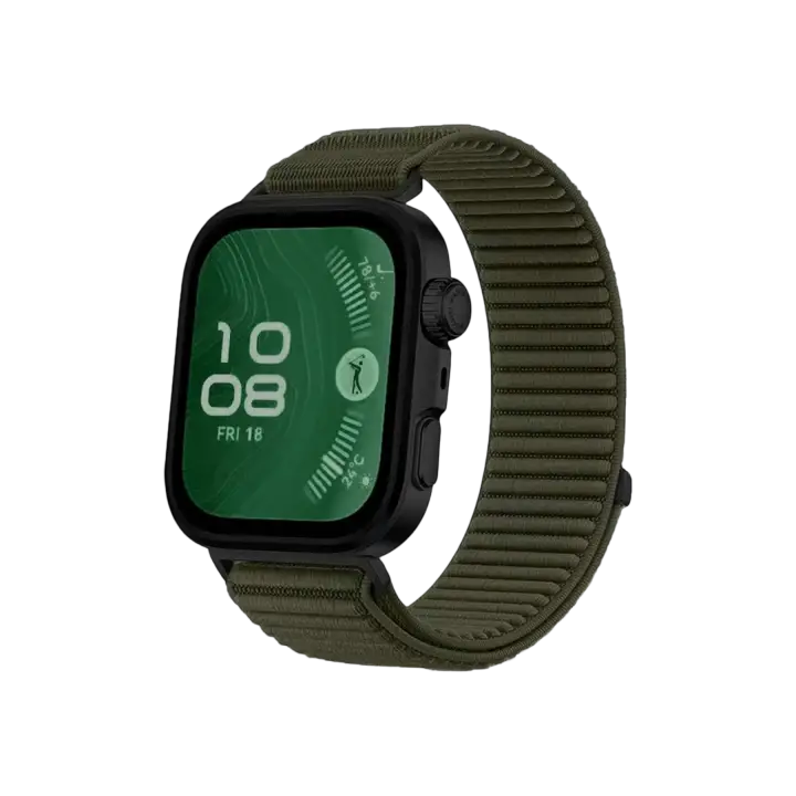 Newface Huawei Fit 4 Braid Kordon - Koyu Yeşil