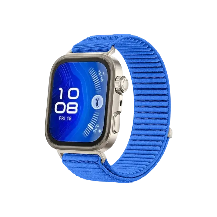 Newface Huawei Fit 4 Braid Kordon - Mavi
