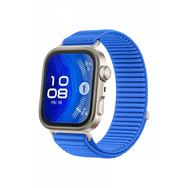 Newface Huawei Fit 4 Braid Kordon - Mavi