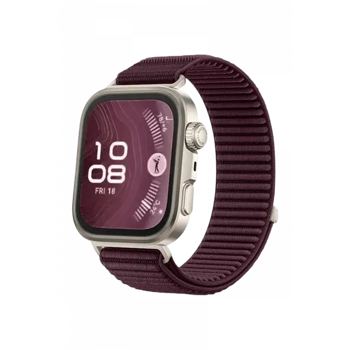 Newface Huawei Fit 4 Braid Kordon - Mürdüm