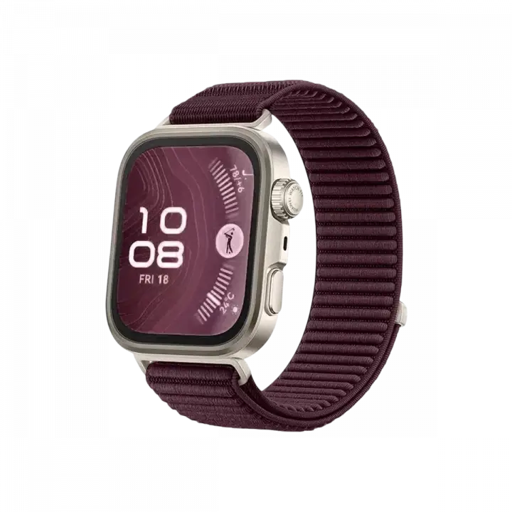 Newface Huawei Fit 4 Braid Kordon - Mürdüm