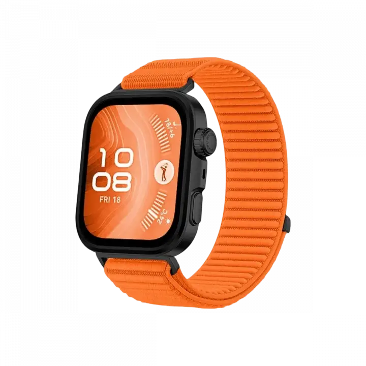 Newface Huawei Fit 4 Braid Kordon - Turuncu