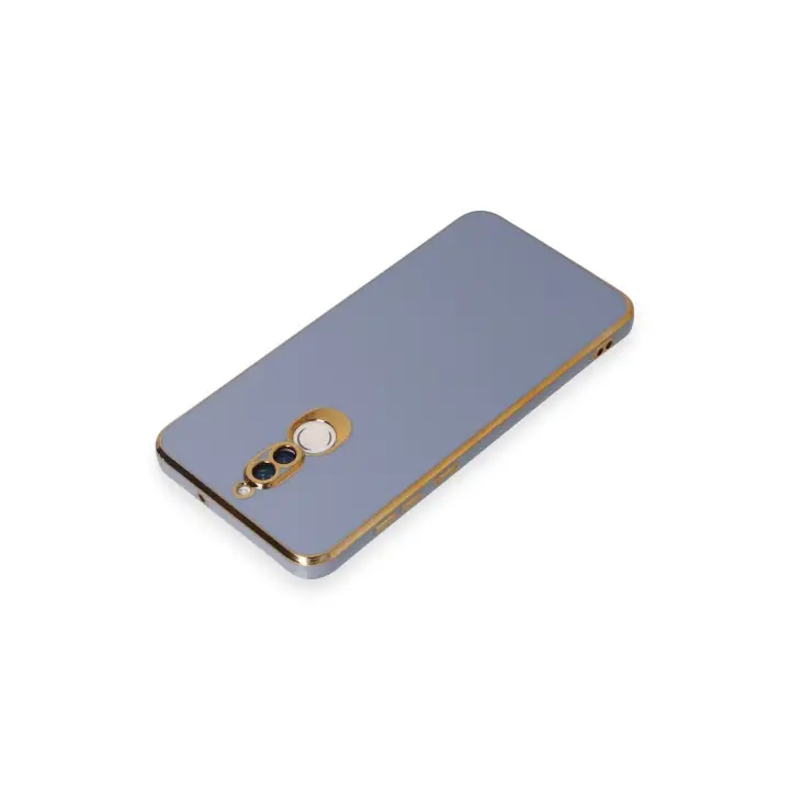 Newface Huawei Mate 10 Lite Kılıf Volet Silikon - Mavi