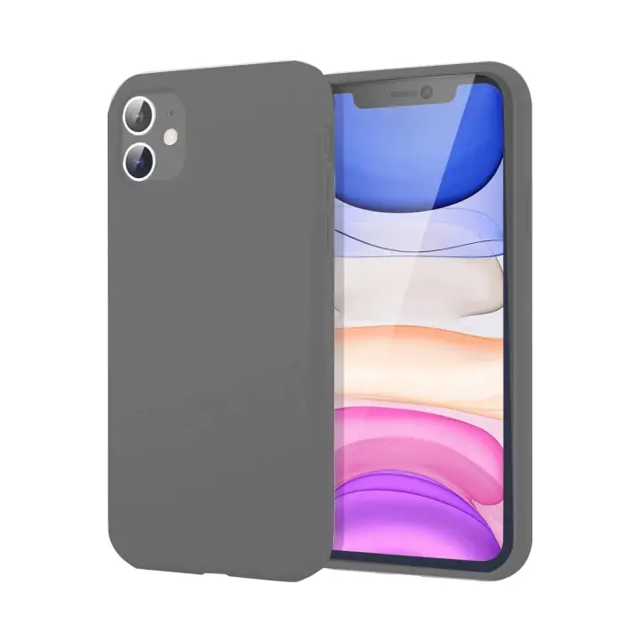 Newface iPhone 11 Kılıf First Silikon - Gri