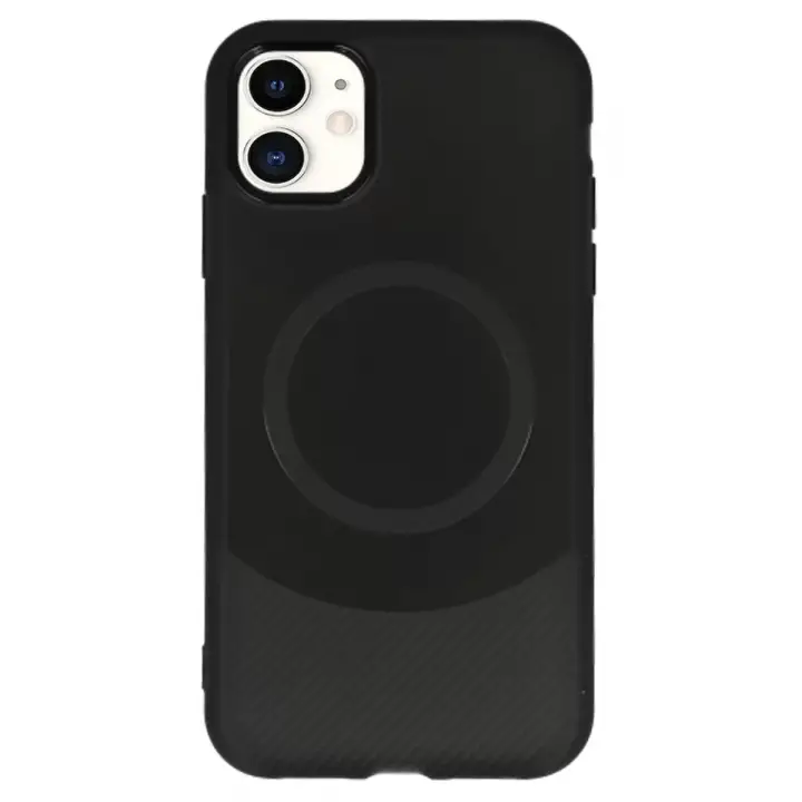 Newface iPhone 11 Kılıf Maya Karbon Kapak - Siyah