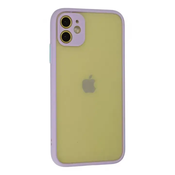 Newface Apple iPhone 11 Kılıf Montreal Silikon Kapak - Mor