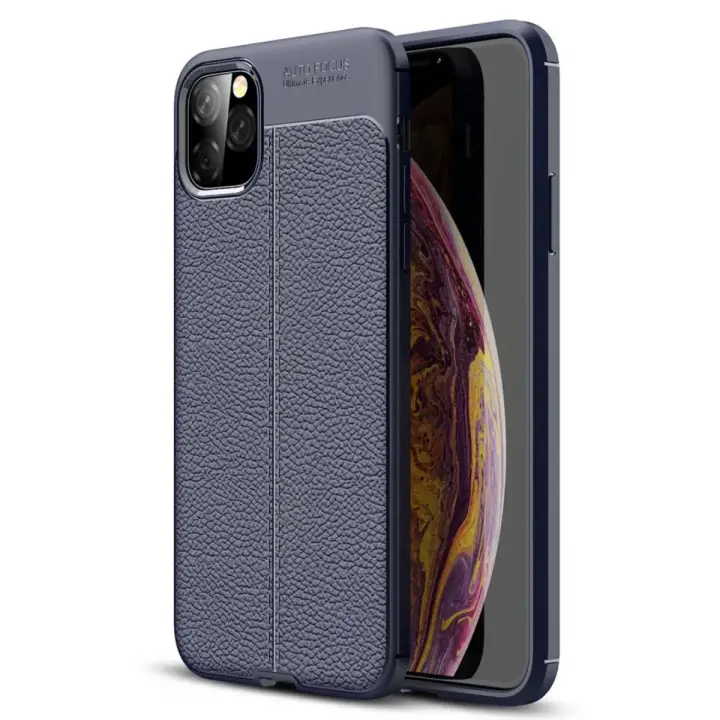 Newface Apple iPhone 11 Pro Max Kılıf Auto Focus Kapak - Lacivert