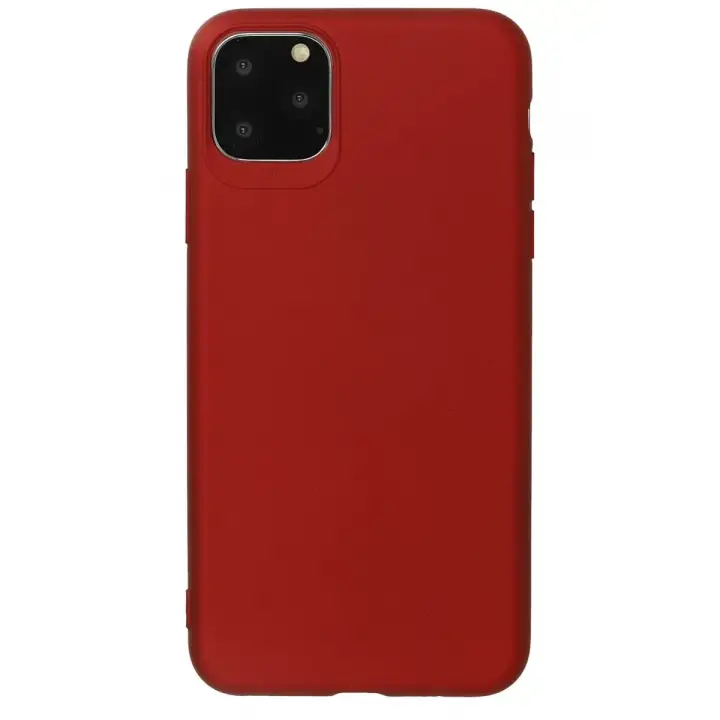 Newface Apple iPhone 11 Pro Max Kılıf First Silikon - Bordo
