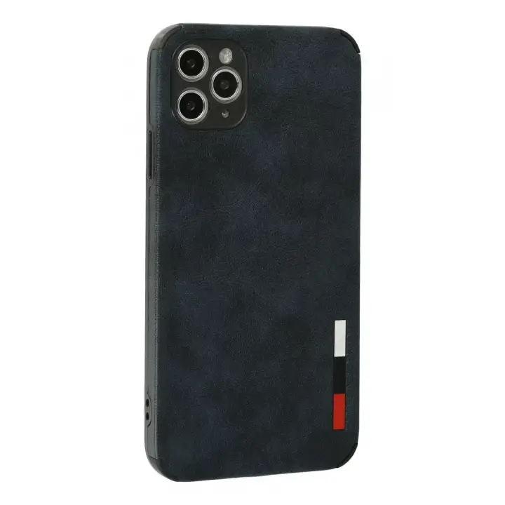 Newface iPhone 11 Pro Max Kılıf Loop Deri Silikon - Lacivert