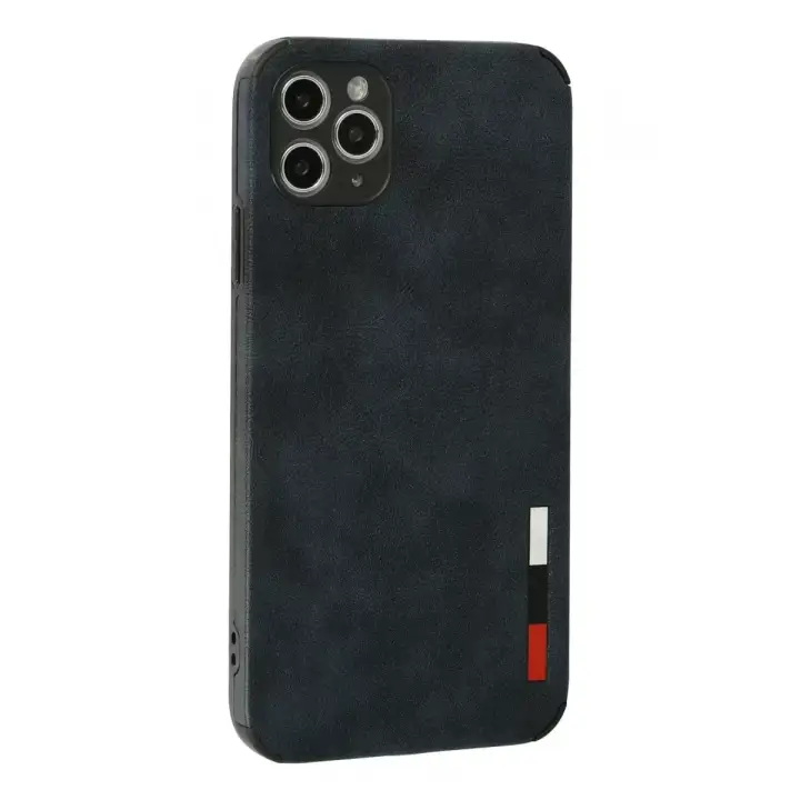 Newface Apple iPhone 11 Pro Max Kılıf Loop Deri Silikon - Lacivert