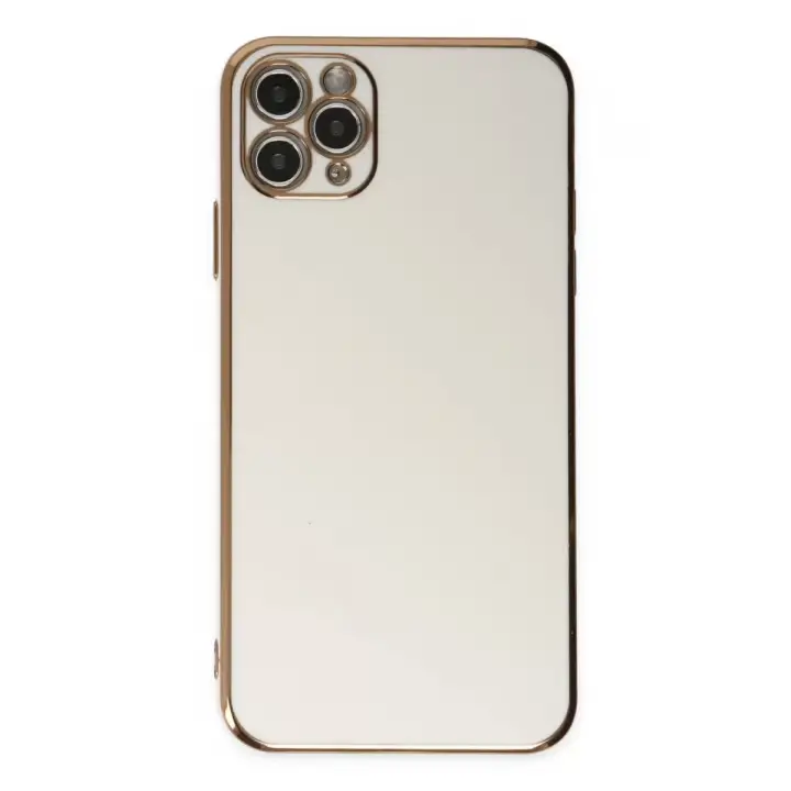 Newface Apple iPhone 11 Pro Max Kılıf Volet Silikon - Beyaz