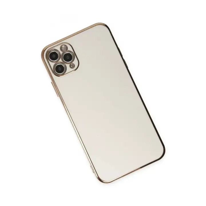 Newface Apple iPhone 11 Pro Max Kılıf Volet Silikon - Beyaz