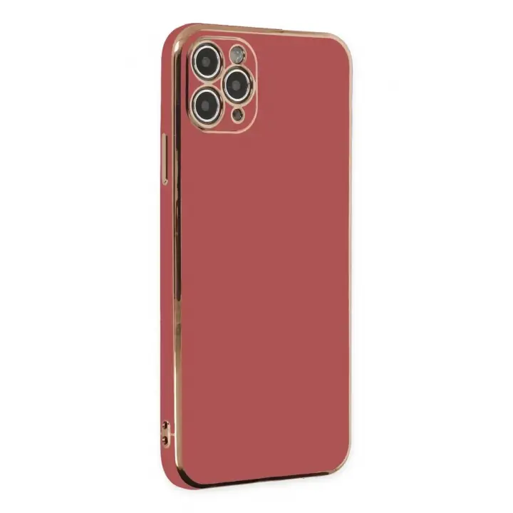 Newface iPhone 11 Pro Max Kılıf Volet Silikon - Kırmızı