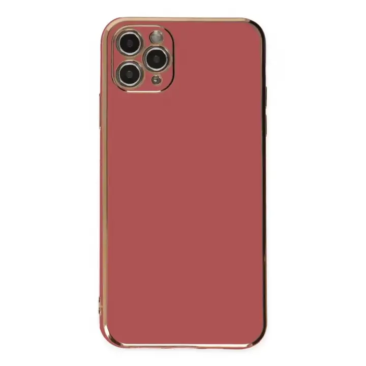 Newface Apple iPhone 11 Pro Max Kılıf Volet Silikon - Kırmızı