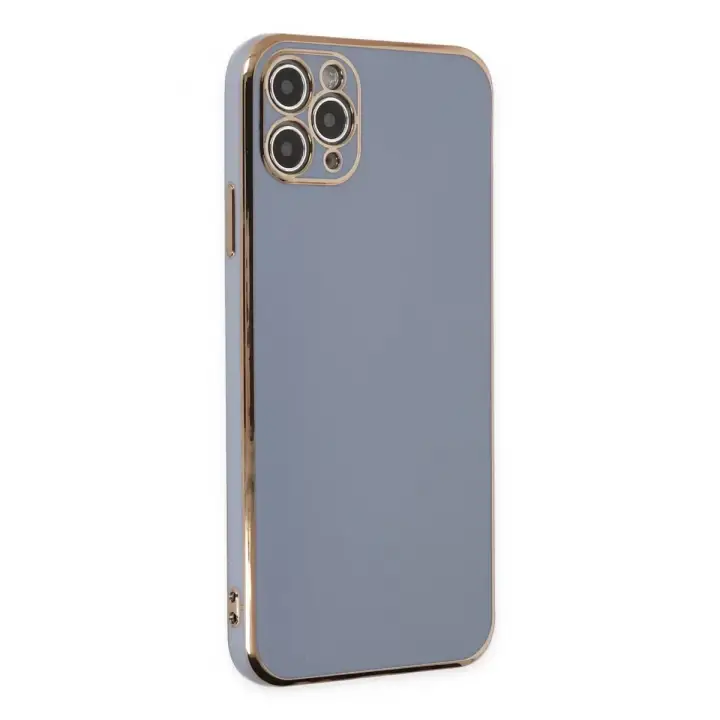 Newface iPhone 11 Pro Max Kılıf Volet Silikon - Mavi